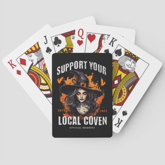 Steun Je Lokale Coven Pokerkaarten (Achterkant)