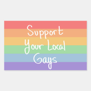 Steun je lokale homo Sticker