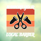 Steun je lokale kapper raamsticker (Vel 3)