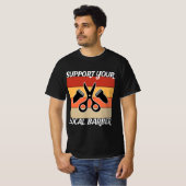 Steun Je Lokale Kapper T-shirt (Voorkant volledig)