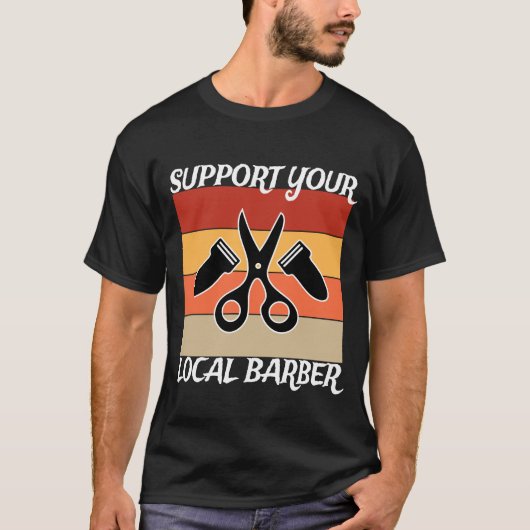 Steun Je Lokale Kapper T-shirt (Voorkant)
