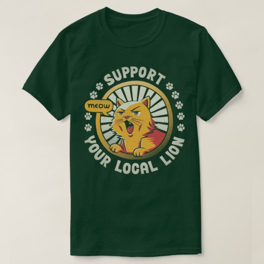 Steun Je Lokale Leeuw T-shirt (Design voorkant)