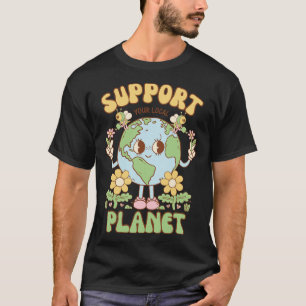 Steun je lokale Mannen Vrouwen Kinder bijenaarde T-shirt