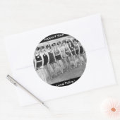 Steun je lokale politie! ronde sticker (Envelop)