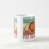 Steun Je Lokale Pot Verkoper Aardewerk Klei Kunst Koffiemok (Center)