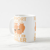 Steun Je Lokale Potdealer Keramiek Kunstenaar Pot Koffiemok (Voorkant links)