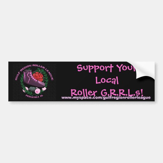 Steun je Lokale Roller G.R.... Bumpersticker (Voorkant)