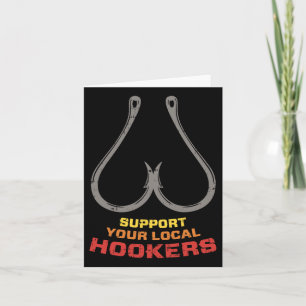 Steun je lokale S grappige vissen visser vader G Kaart