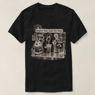 Steun je lokale veterinair technici Wasbeer Opossu T-shirt