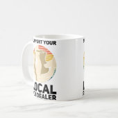 Steun Je Lokale Wietverkoper Keramiek Grappige Pot Koffiemok (Voorkant links)