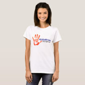 Steun Julia's gevecht! Warrior Handprint T-shirt (Voorkant volledig)