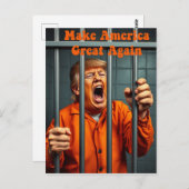 Steun Kamala Walz Justice Trump Funny Satire Briefkaart (Voorkant / Achterkant)