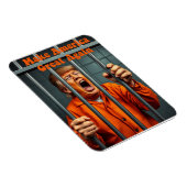 Steun Kamala Walz Justice Trump Funny Satire Magneet (Rechterzijde)