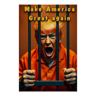 Steun Kamala Walz Justice Trump Funny Satire Perfect Poster