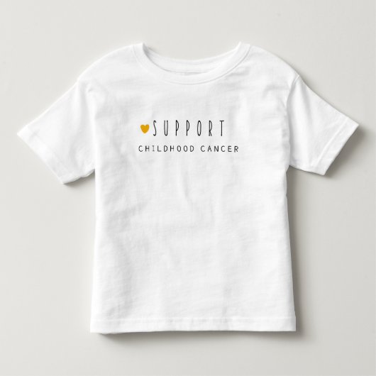 steun kinderkanker. Kleuter T-shirt (Voorkant)