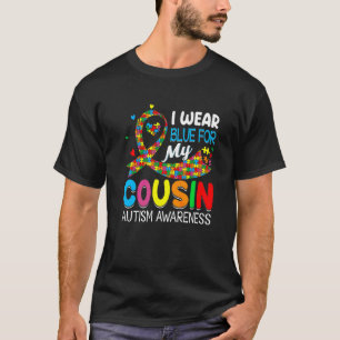 Steun Liefde Mijn Schattige Neef Die Blauwe Autism T-shirt