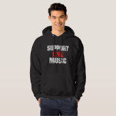 Steun Live Muziek Hoodie (Voorkant volledig)