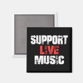 Steun Live Muziek Magneet (Voorkant / Achterkant)