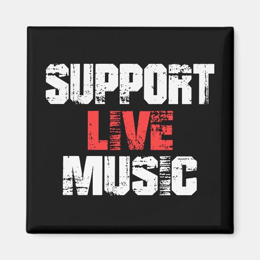 Steun Live Muziek Magneet (Voorkant)