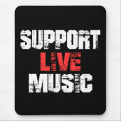 Steun Live Muziek Muismat (Voorkant)