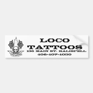 Steun Loco Tattoos !! Bumpersticker