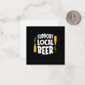 Steun Lokaal Bier Notitiekaartje (Voorkant / Achterkant in situ)