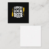 Steun Lokaal Bier Notitiekaartje (Voorkant / Achterkant)