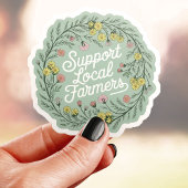 Steun lokale boeren vinyl sticker