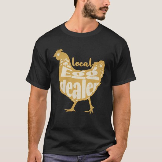 Steun Lokale Eierleverancier Kip Leverancier Boer T-shirt (Voorkant)