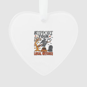 Steun Lokale Heksen Halloween Hek Kookpot Pompoen Ornament