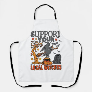 Steun Lokale Heksen Halloween Hek Kookpot Pompoen Schort