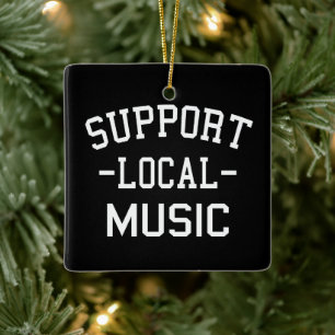 Steun Lokale Muziek Keramisch Ornament