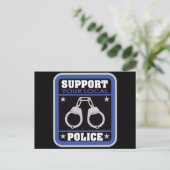 Steun lokale politie briefkaart (Staand voorkant)