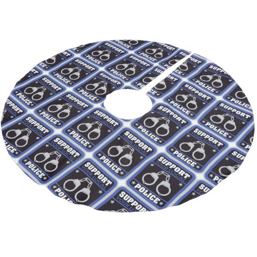 Steun lokale politie kerstboom rok (Gekanteld)