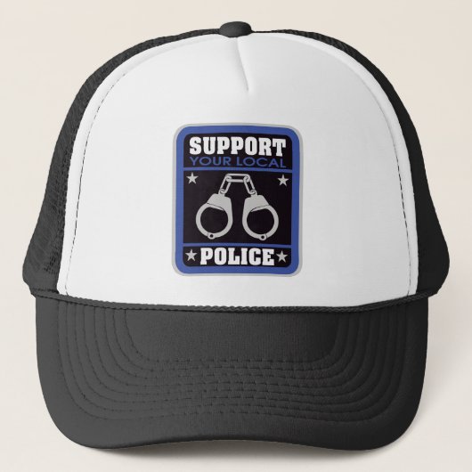 Steun lokale politie trucker pet (Voorkant)