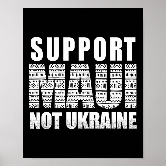Steun Maui Niet Oekraine Poster (Voorkant)