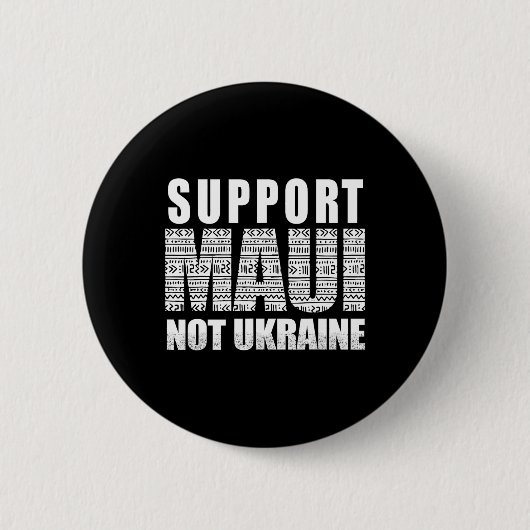 Steun Maui Niet Oekraïne Ronde Button 5,7 Cm (Voorkant)