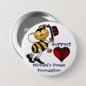 Steun Michael's droom Ronde Button 7,6 Cm (Voorkant /achterkant)