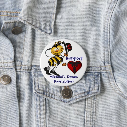 Steun Michael's droom Ronde Button 7,6 Cm (In situ)