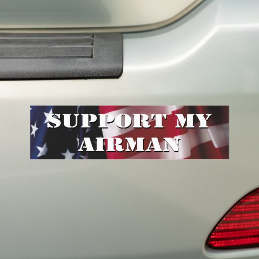 Steun Mijn Airman Bumpersticker (Op auto)