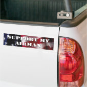 Steun Mijn Airman Bumpersticker (Op Truck)