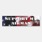Steun Mijn Airman Bumpersticker (Voorkant)