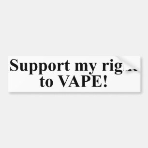Steun mijn Recht op Vape! Bumpersticker