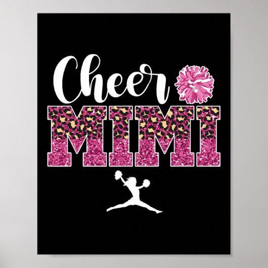Steun Mimi Van Een Cheerleader Mimi Trots Cheerlea Poster (Voorkant)