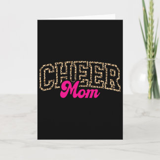 Steun Moeder Luipaard Cheerleader Sport Cheerleadi Kaart