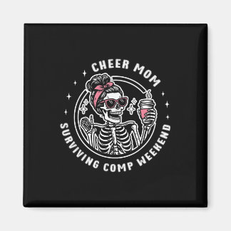 Steun Moeder Overlevende Comp Weekend Cheerleading Magneet