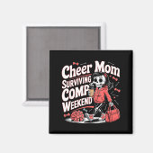 Steun moeder overlevende comp weekend skelet koffi magneet (Voorkant / Achterkant)