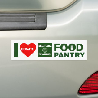 Steun Montville Kiwanis Food Pantry Bumpersticker