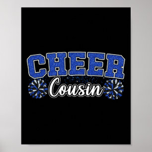 Steun Neef Blue Mijn Favoriete Cheerleader Noemt M Poster