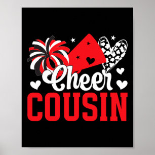 Steun Neef Trots Cheerleading Neef Van Een Cheerle Poster